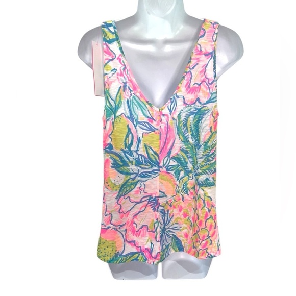 NWT Lilly Pulitzer Women's Fiesta Bamba Sleeveless Gigi Top size small - Picture 3 of 8